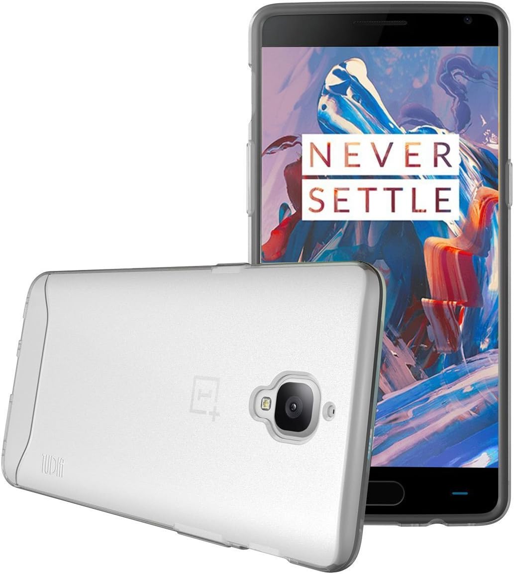 OnePlus 3T/OnePlus 3 Case, TUDIA Full-Matte Lightweight [ARCH] TPU Bumper Shock Absorption Case for OnePlus 3T, OnePlus 3 (Frosted Clear)