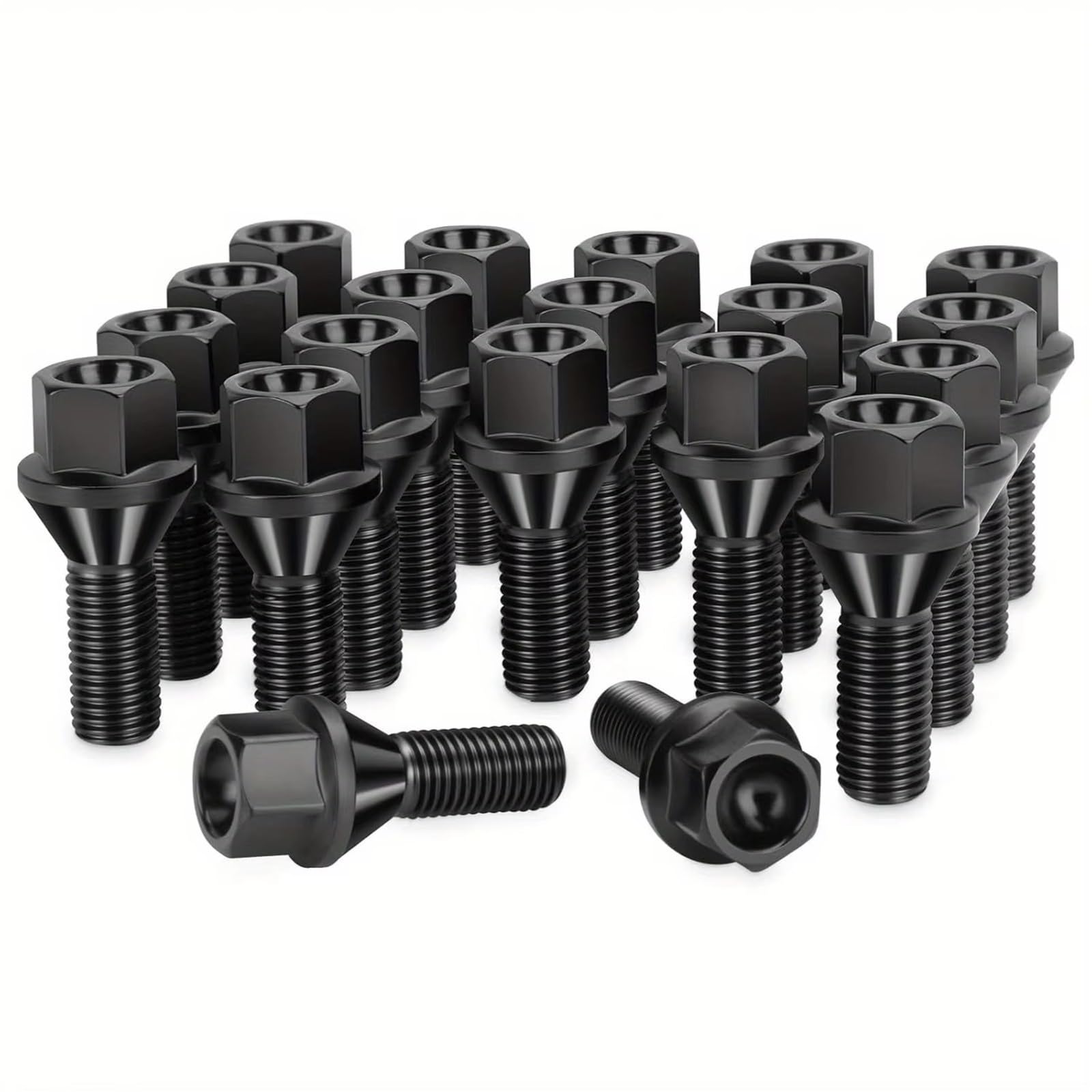 Bulloni ruota auto Compatibile Con BMW Per Mini Per R50 2000 2001 2002 2003 2004 2005 2006 20 Pezzi Set Di Dadi Per Cerchi In Lega Con Rondelle Coniche Ricambi Auto
