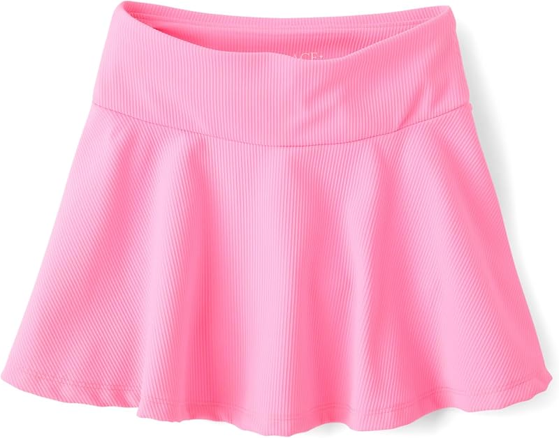 Girls' Active Quick Dry High Rise Textured Skorts