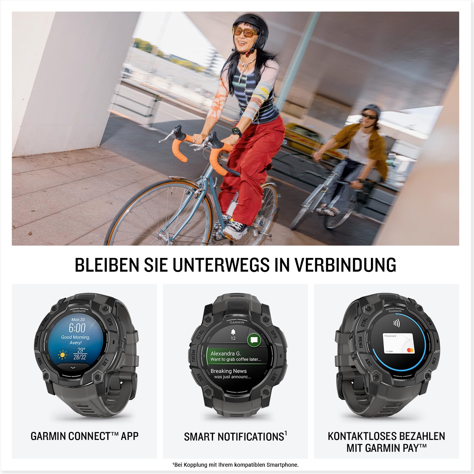 Garmin Instinct 3 50mm AMOLED – GPS-Multisport-Smartwatch – Bild 5