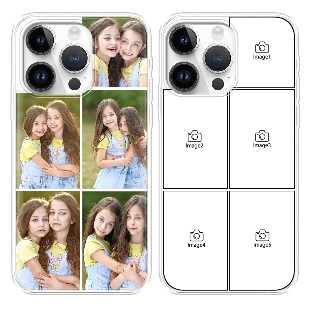 ZhuoFan Personalised Case for Apple iPhone 14 13 12 11 Pro Max 7 8 Plus SE 2022 mini XR, personalized Custom Silicone Phone Case Add Your Text photo Logo Shockproof Protective Cover, 5 picture