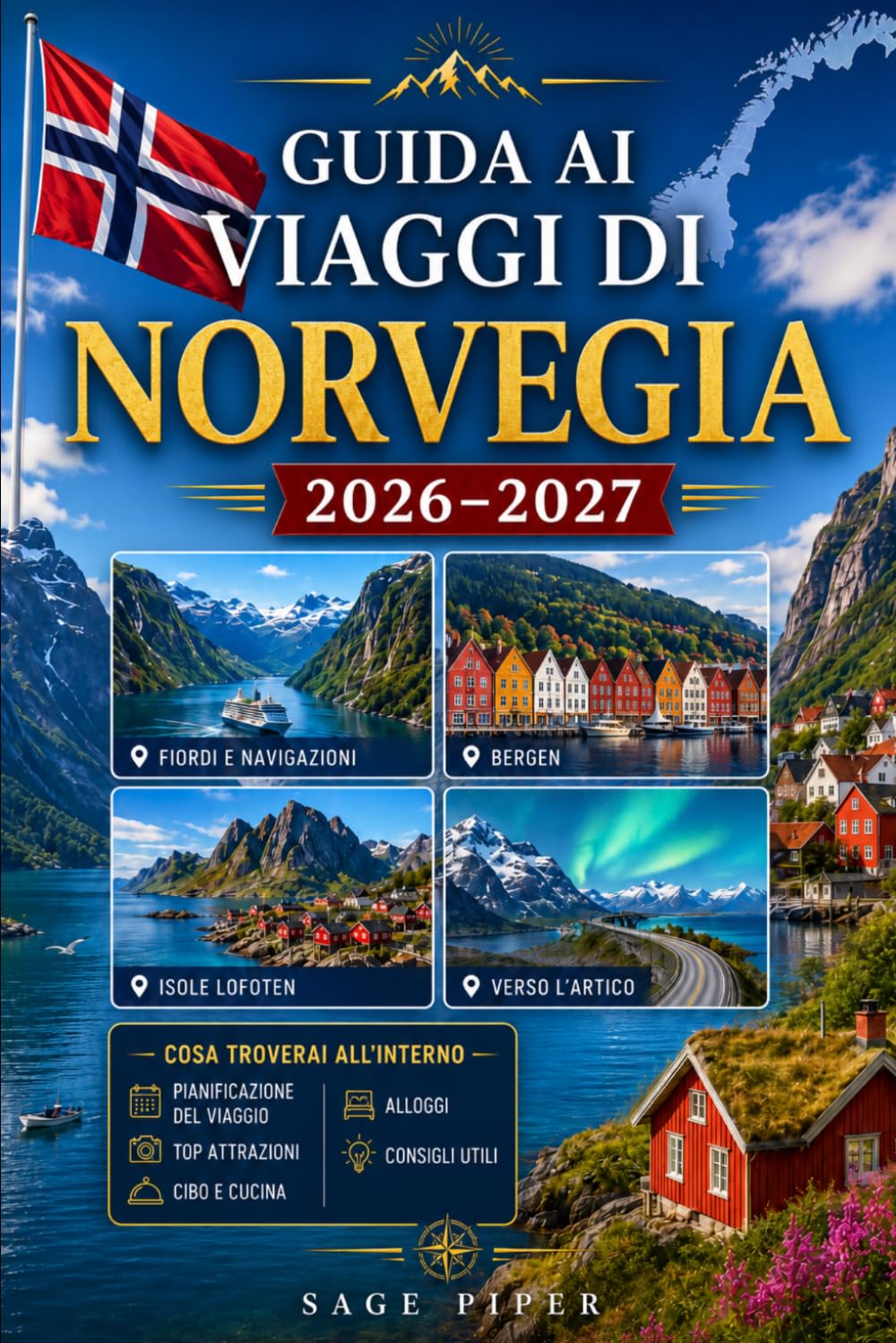 Guida ai viaggi Norvegia 2026–2027: Esplora Oslo, Bergen, Tromsø, le isole Lofoten, il Geirangerfjord, il nord artico, crociere nei fiordi, cibo ... armi, coppie, famiglie e viaggiatori solitari