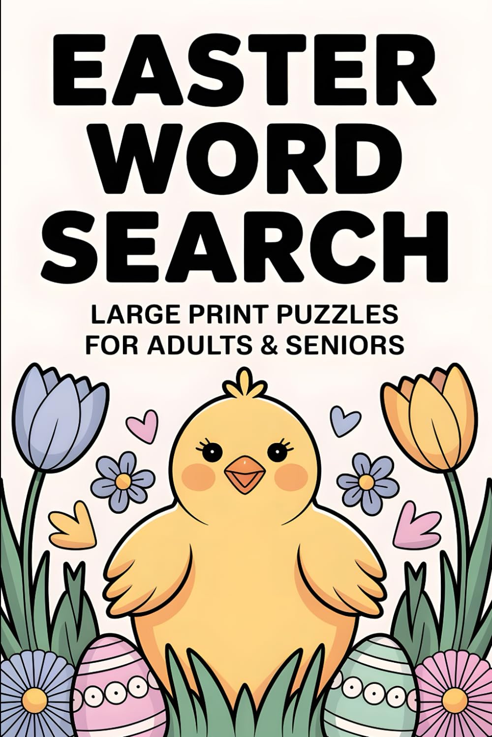 Easter Word Search: Large Print Word Search Puzzles for Adults and Seniors – Easy Easter & Spring Word Searches for Relaxation, Memory, and Mental Stimulation