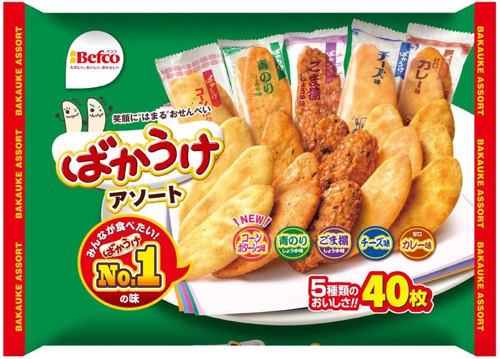 Kuriyamabeika Japanese Snacks Bakauke 40Pcs