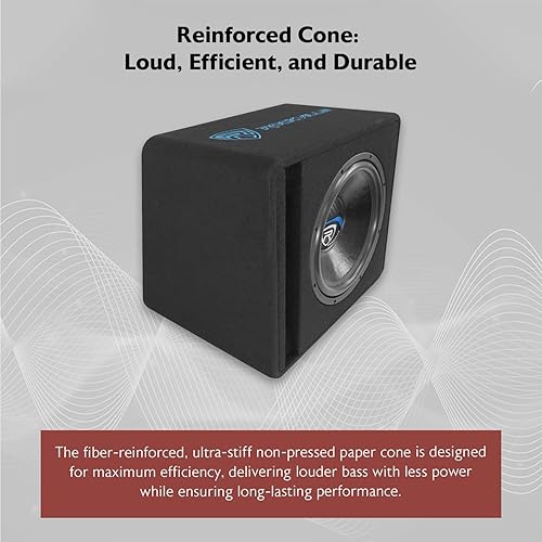 Miniatura 4 de Rockville VS15K52 - Subwoofer para automóvil K5 2000w de 15 pulgadas en caja ventilada de 2 ohmios, color negro