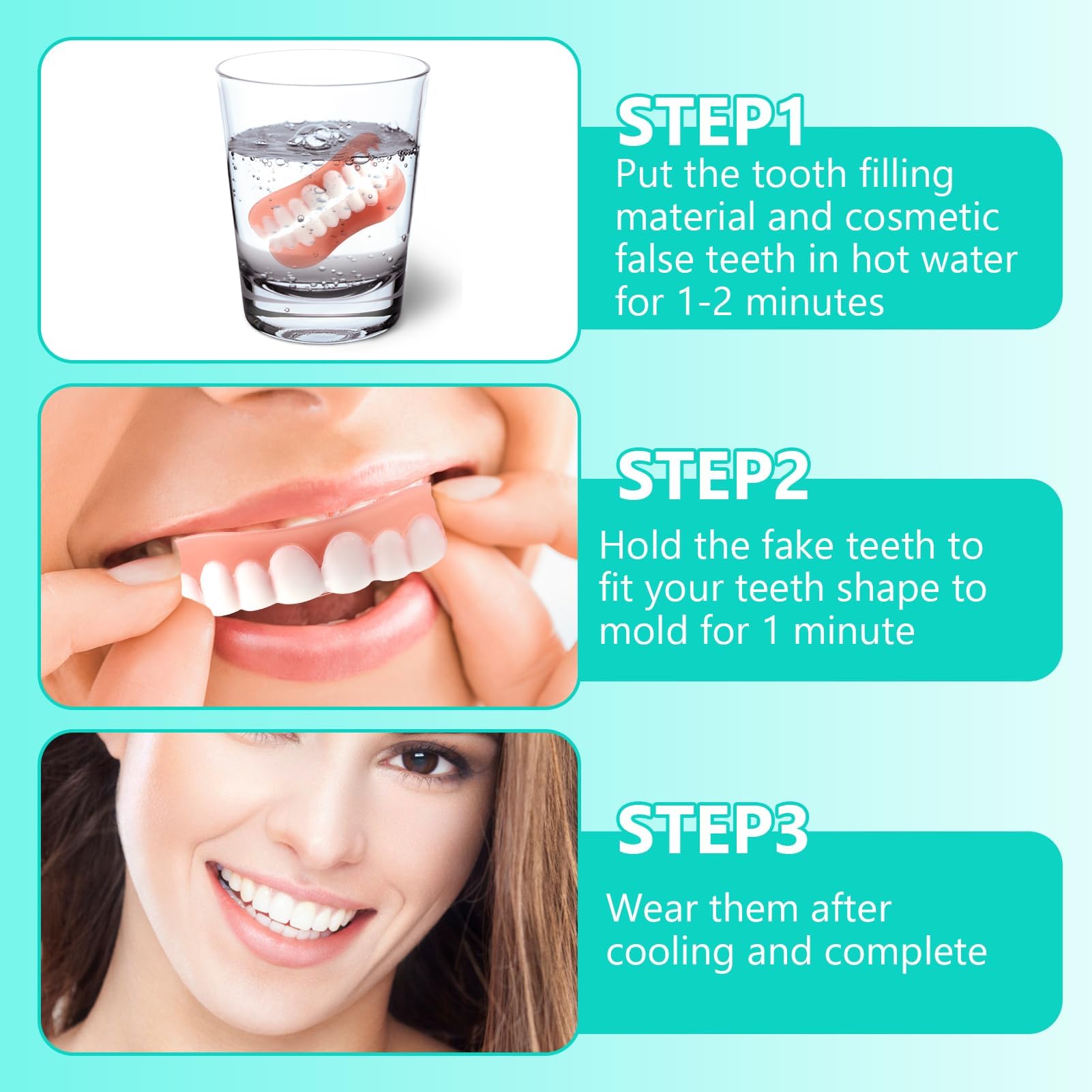 Kosmetische Veneers Zhne 2 Paare Zahnersatz Selber Machen Oben Und Unten, Knstliche  Zhne Zum Aufstecken Aufhellung Fr Mnner & Frauen, Zahndefekte Abdecken  Und Sofort Perfektes Lcheln : Amazon.de: Drogerie & Krperpflege