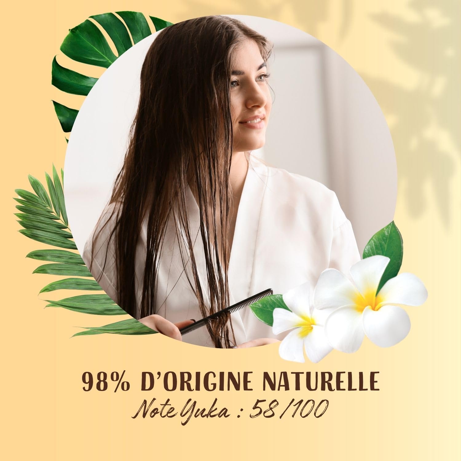 LOVEA - Rozplątywanie bez spłukiwania - Monoi And Shea - Rozplątaj bez obciążeń - Włosy suche i zniszczone - 98% pochodzenia naturalnego - Bez silikonu - Wegańskie - Wyprodukowano we Francji - 150 ml