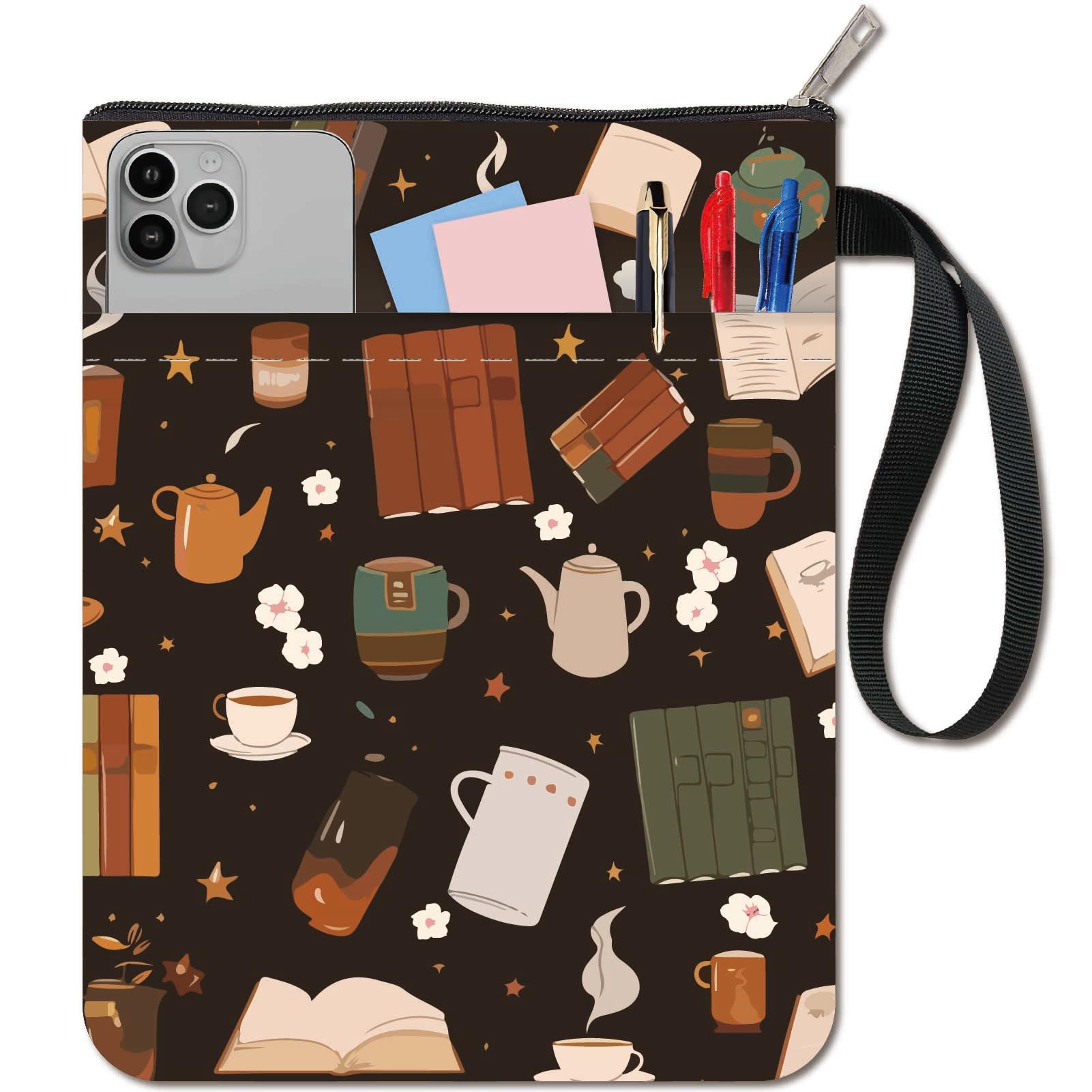 Custodia Per Libri Marmorizzata CRASPIRE - Copertina Con Cerniera E Tasca Extra Per Proteggere I Tuoi Libri