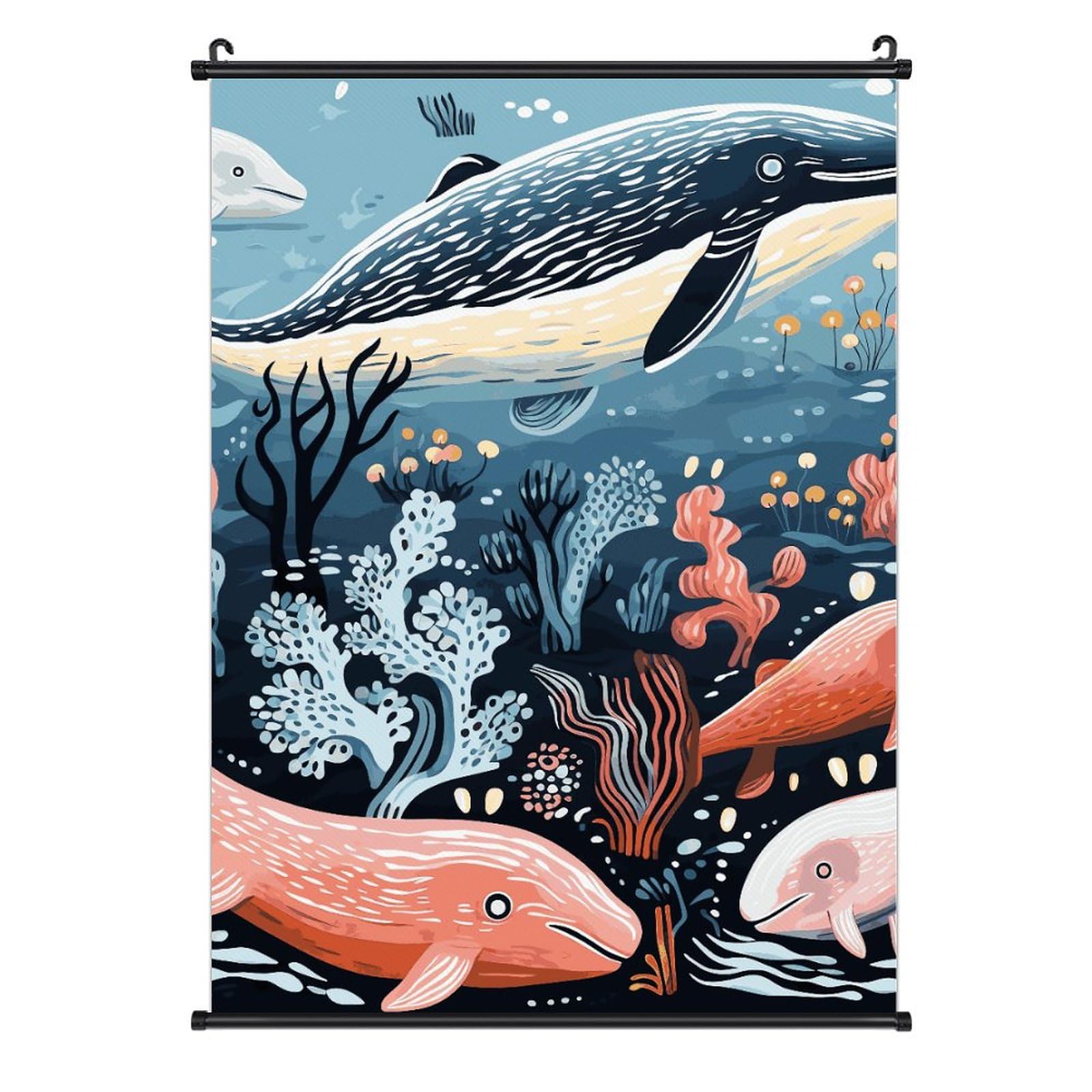 Toile imperméable poisson et phoque suspendre déco durable - 8