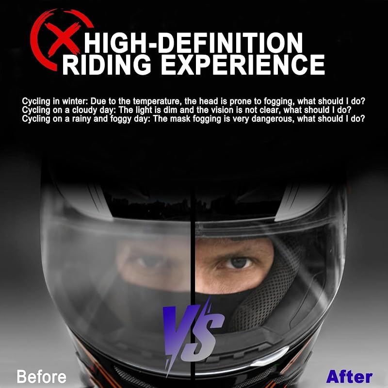 Motorcycle Helmet Shield for Bell Eliminator, Motorcycle Helmet Face Shield, Tinted Anti-Scratch Visor Replacement, Motorcycle Helmet Visor, Anti Glaring, F Smoke Revo Red