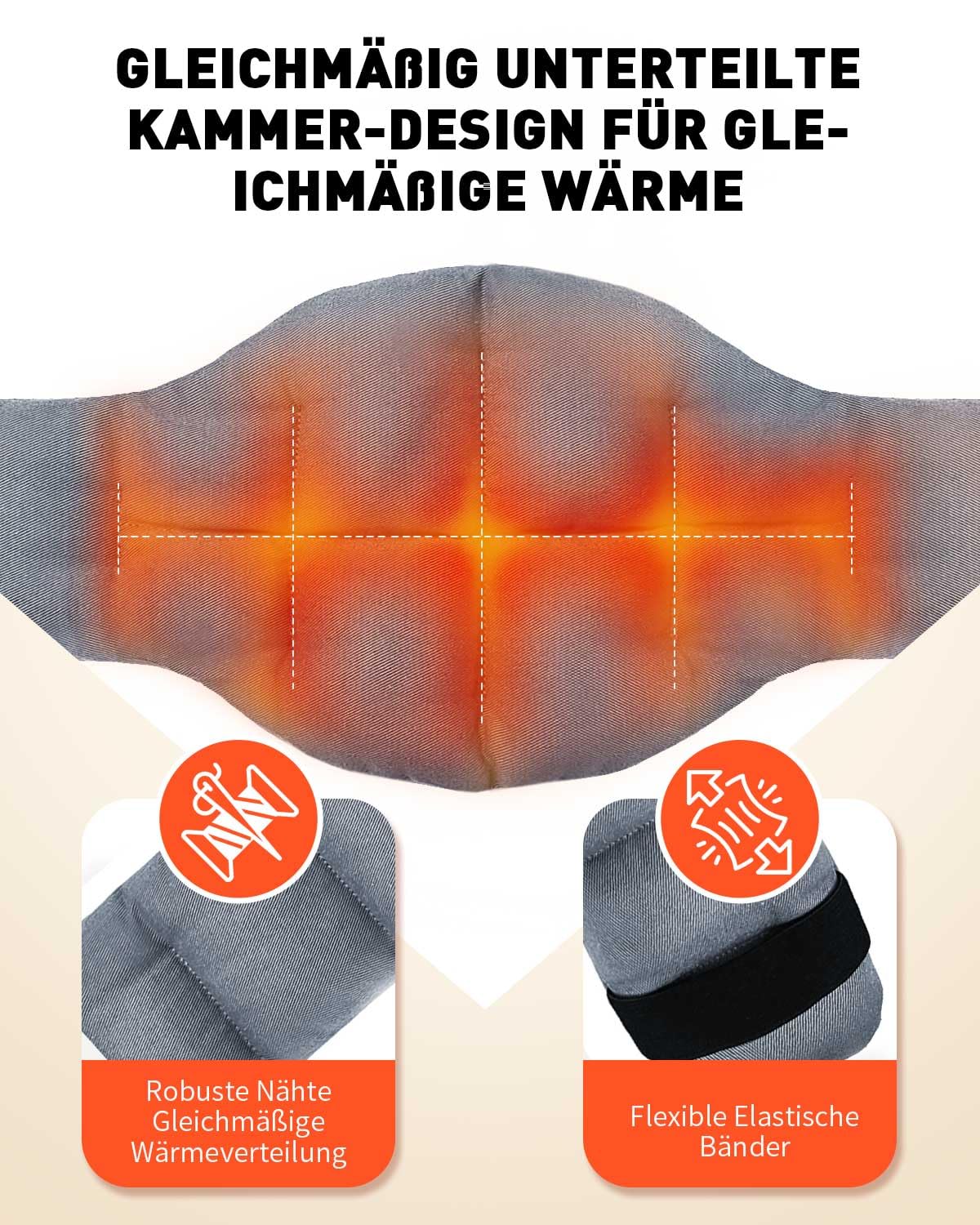 Kirschkernkissen Nacken und Schulter für Mikrowelle, Wärmekissen Nacken Körnerkissen, Körnerkissen Nacken Schulter