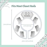 Vista 4 de Baby Nest Designs - Divisores para clóset de bebé (Unisex)