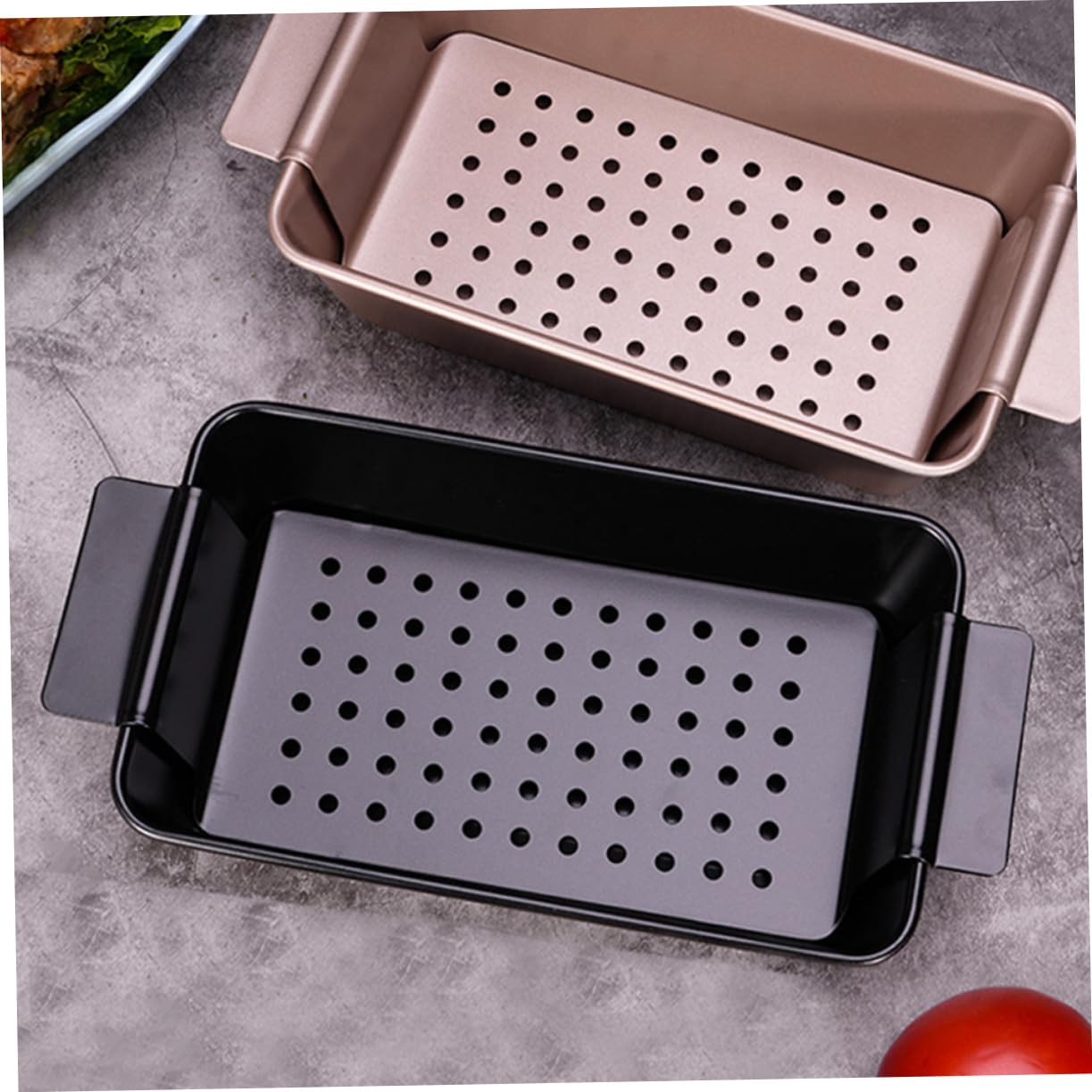 Toastform aus Kohlenstoffstahl, Schwarz, Antihaftbeschichtet für Brot