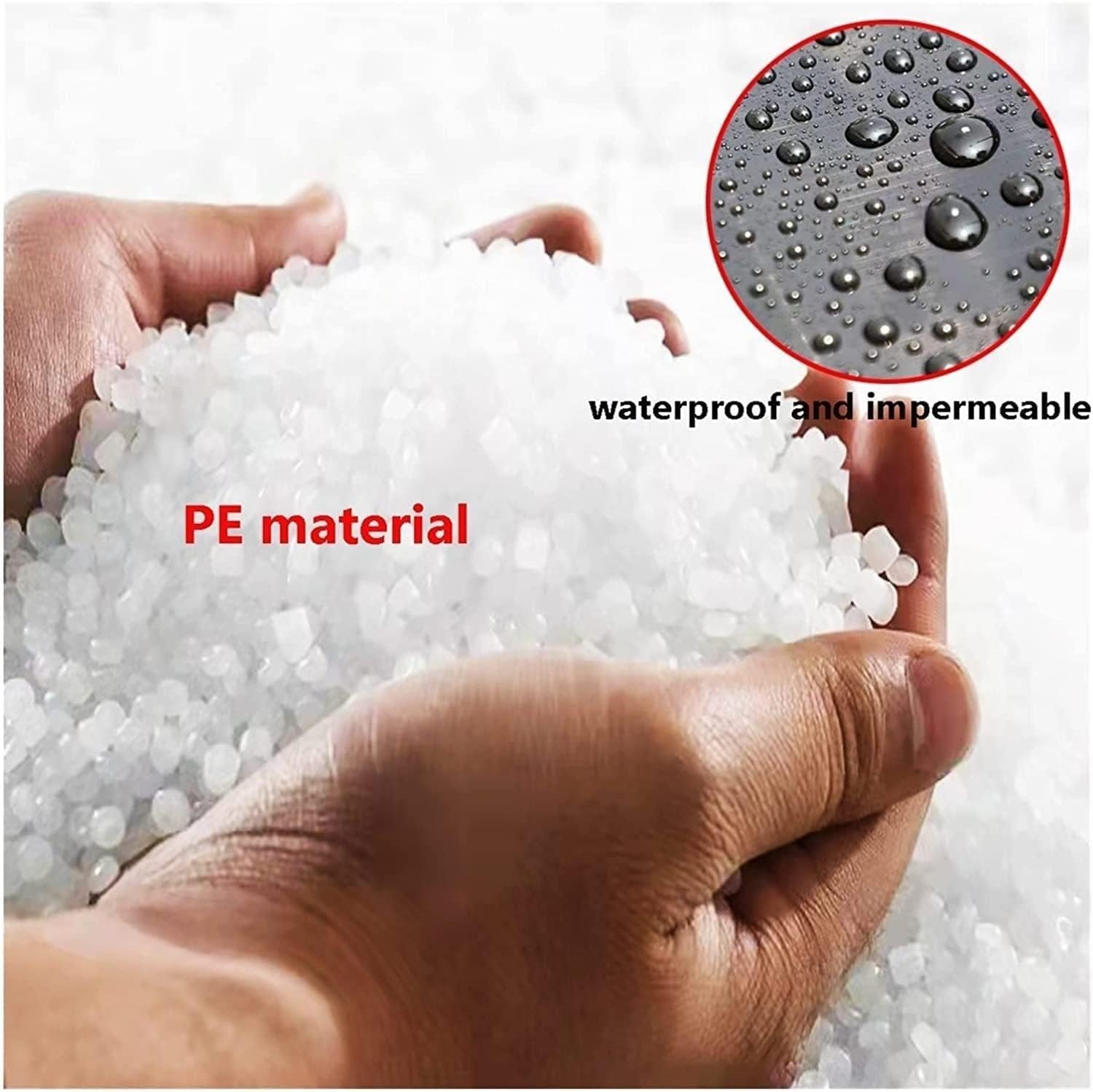 HDPE Pond Liner, 3 x 9.8 Ft Pond Skins Small Fish Pond Liners 6.5 x 9.8 Ft PVC Fish Pond Skins 13 x 13Ft Impermeable Film for Fountains, Waterfall & Water Gardens EasyCutting (Size : 7x7m(23x23ft))