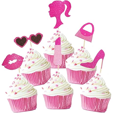 Princess Cupcake Toppers for Barbie Themed Parties