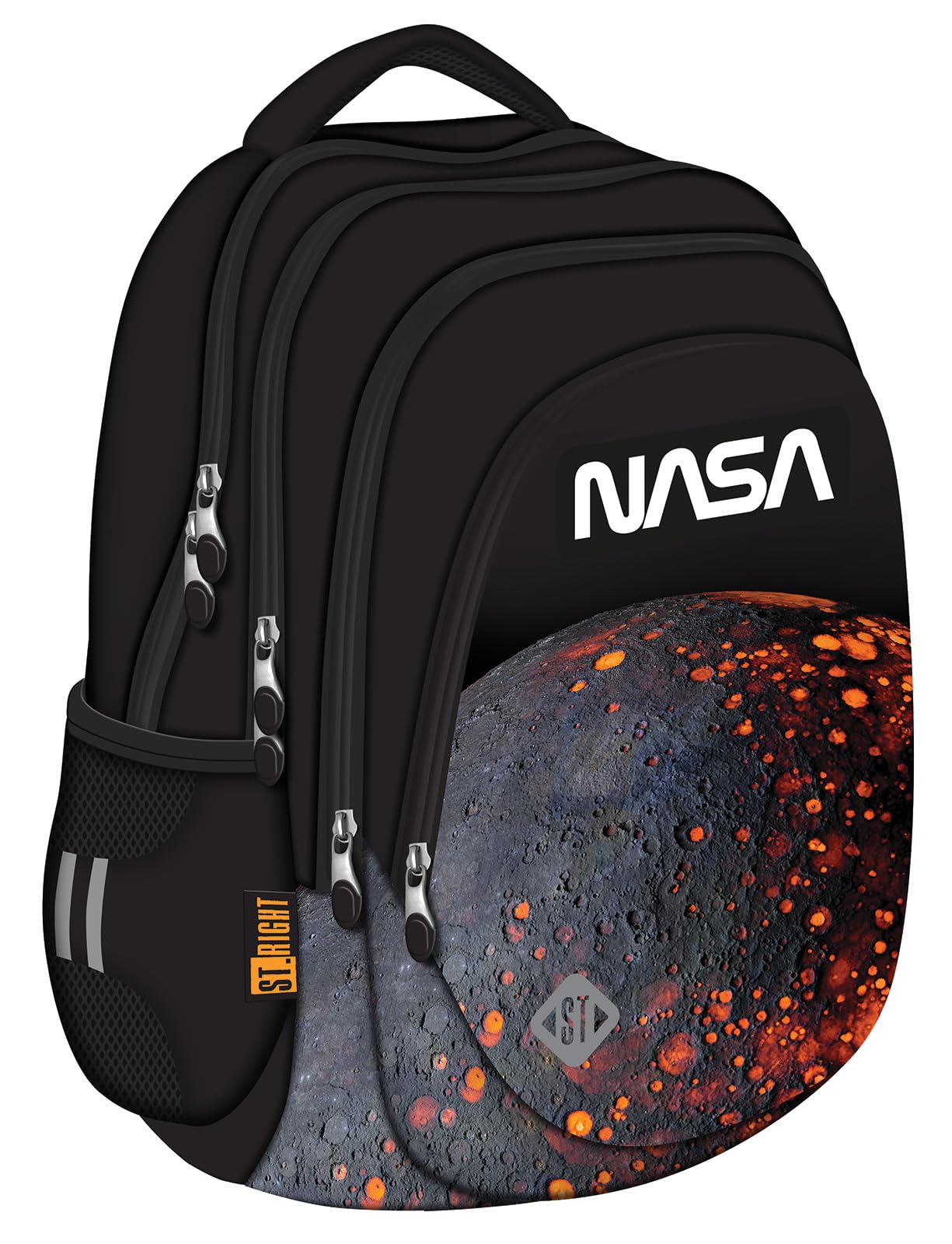 Nasa Schulrucksack Teenager Jungen Set 3 Teilig - Schulrucksack Jungen, Schulranzen ab 5. Klasse - Rucksack Schule, Schultasche Jungen - Ergonomischer Schulranzen