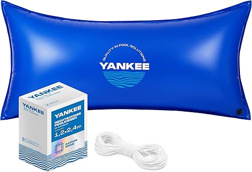 Yankee - Almohadas de piscina de 4 x 8 pulgadas para piscinas sobre el suelo, almohadas de piscina para cerrar el invierno, cloruro de polivinilo