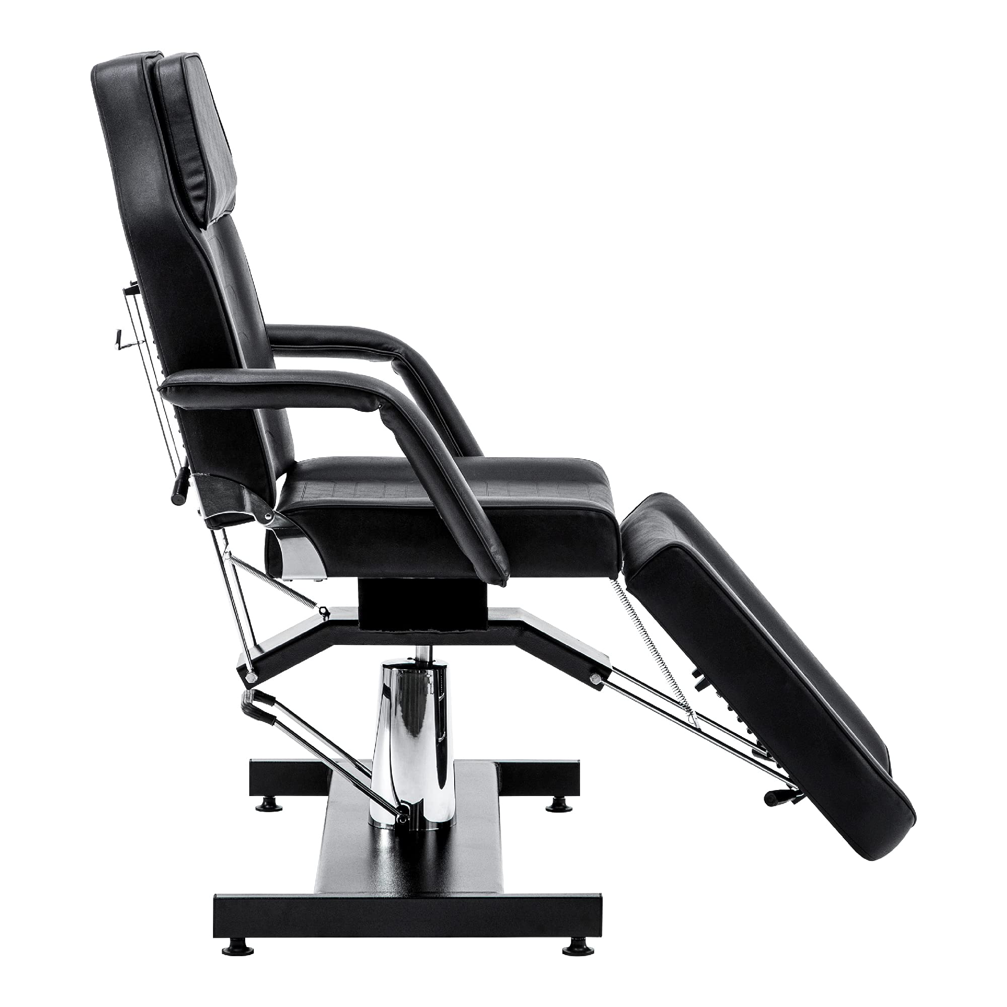 Barberpub Hidráulico Tumbona Terapia tattooliege Camilla de masaje silla Cabecero Soporte reposabrazos extensible