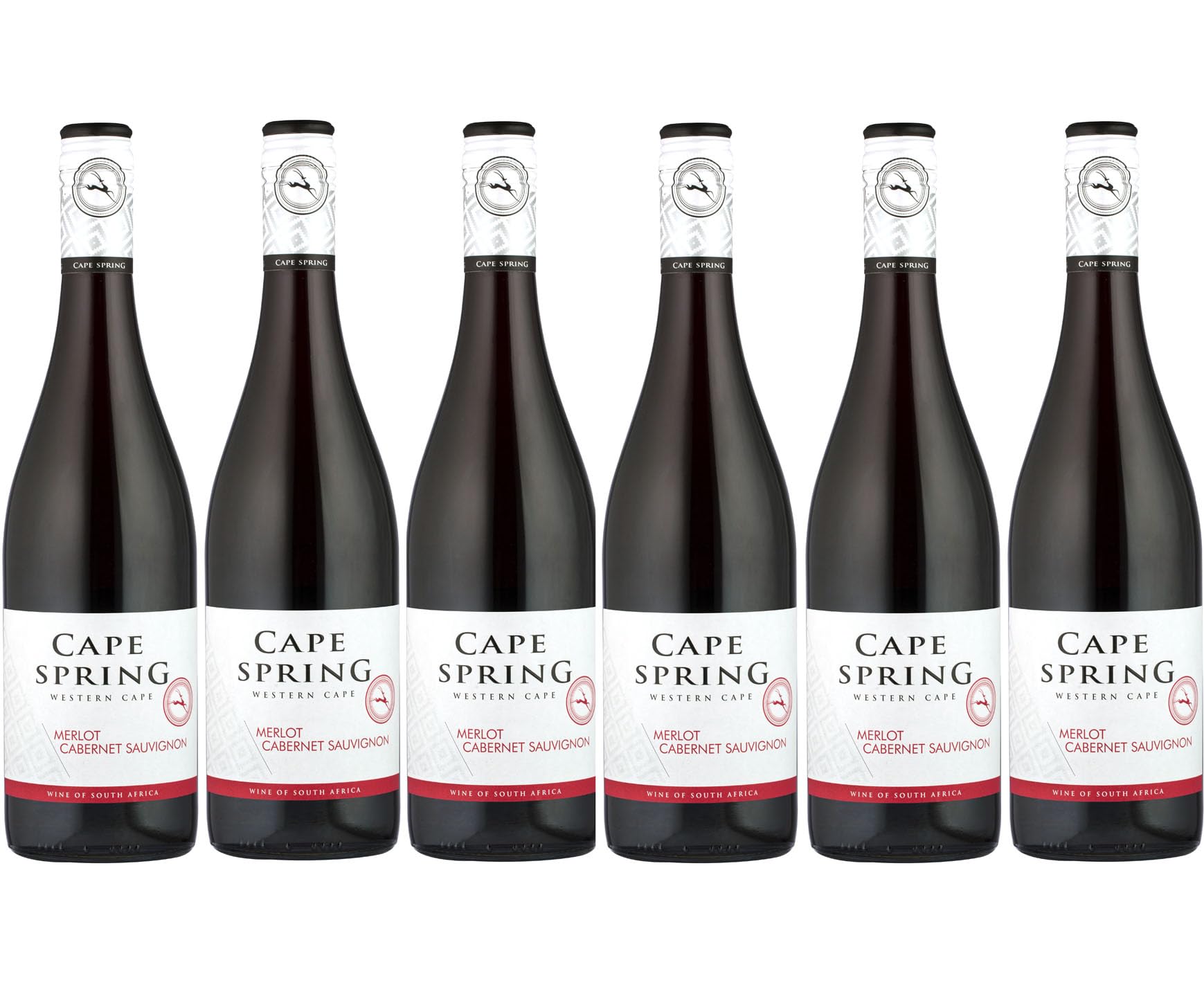 Cape Spring - Rotwein, Merlot Cabernet Sauvignon aus Südafrika (6 x 0.75 l)