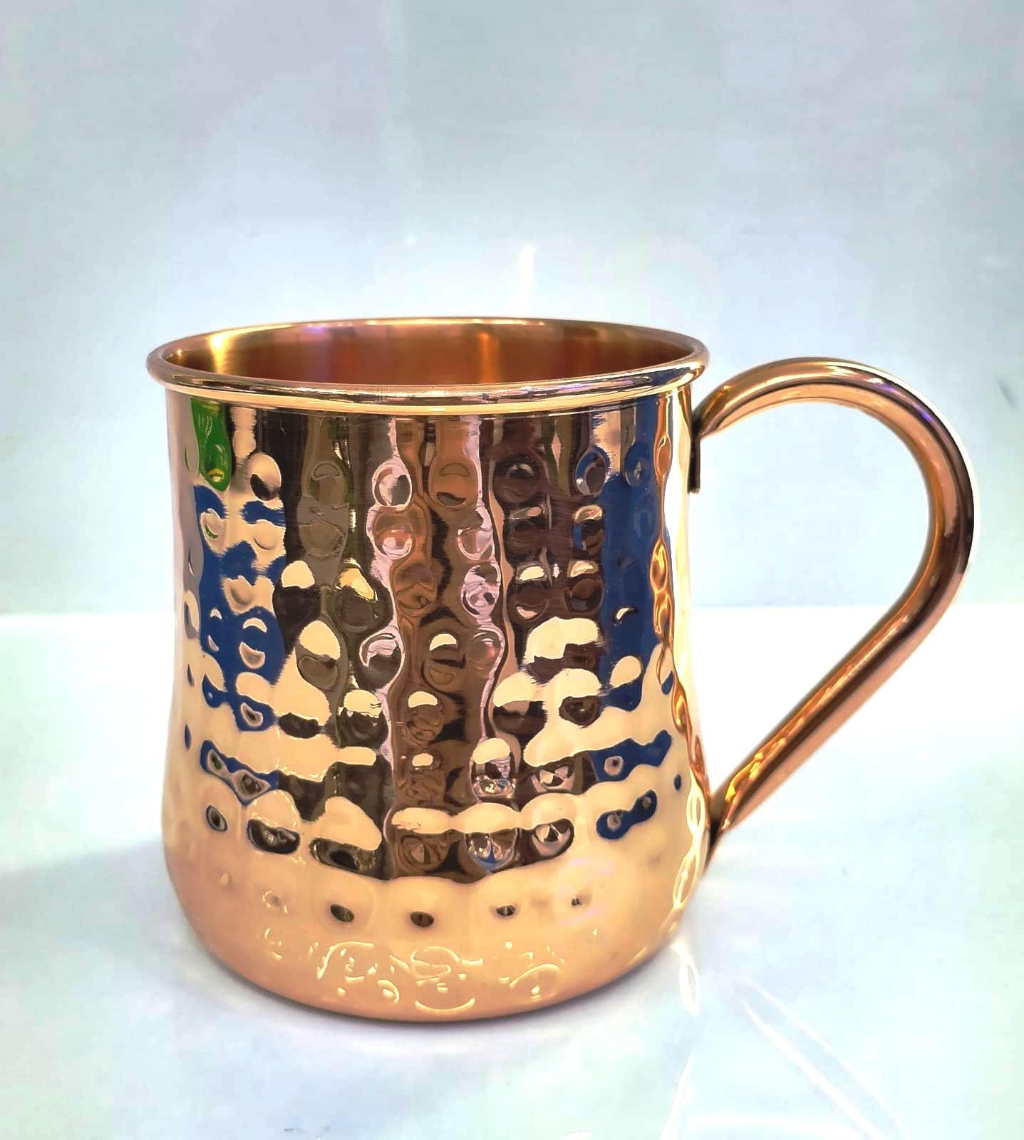 Pure Copper Mug Handcrafted Hammered Cup 16 Oz 500ML