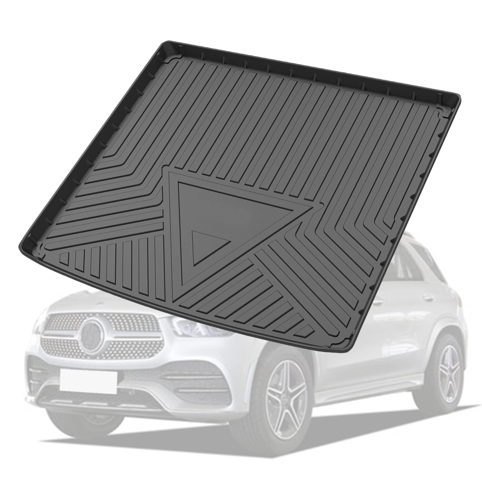 PSLER Custom Cargo Liner Fit for GLE Class 5 Passenger 2020 2021 2022 2023 (Not fit GLE Coupe) All Weather Rear Cargo Trunk Floor Mat for GLE Waterproof TPE Trunk Liner Cargo Mat