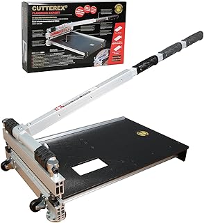 Heavy Duty 13" Professional Laminate Floor Cutter, Vinyl Floor Cutter, Multi-layer Flooring, Parquet, Fiber Cement Wall Panels, Rubber Concave Base, LVT, VCT, SPC, PVC, LVP, WPC, Vinyl Plank