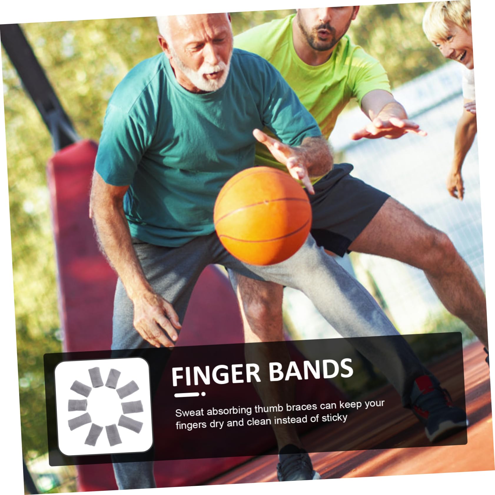 Hemoton Finger Protectors for Pack Basketball Finger Covers Professional Sports Accessories Thumb Sleeve Tape