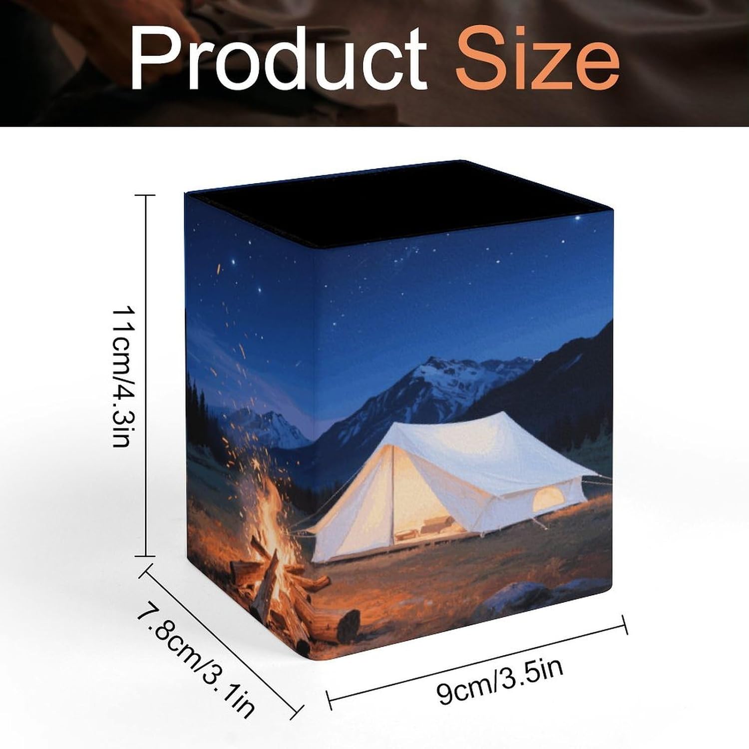 Starry Campfire Pen Holder Office Supplies for Desk Storage image 2