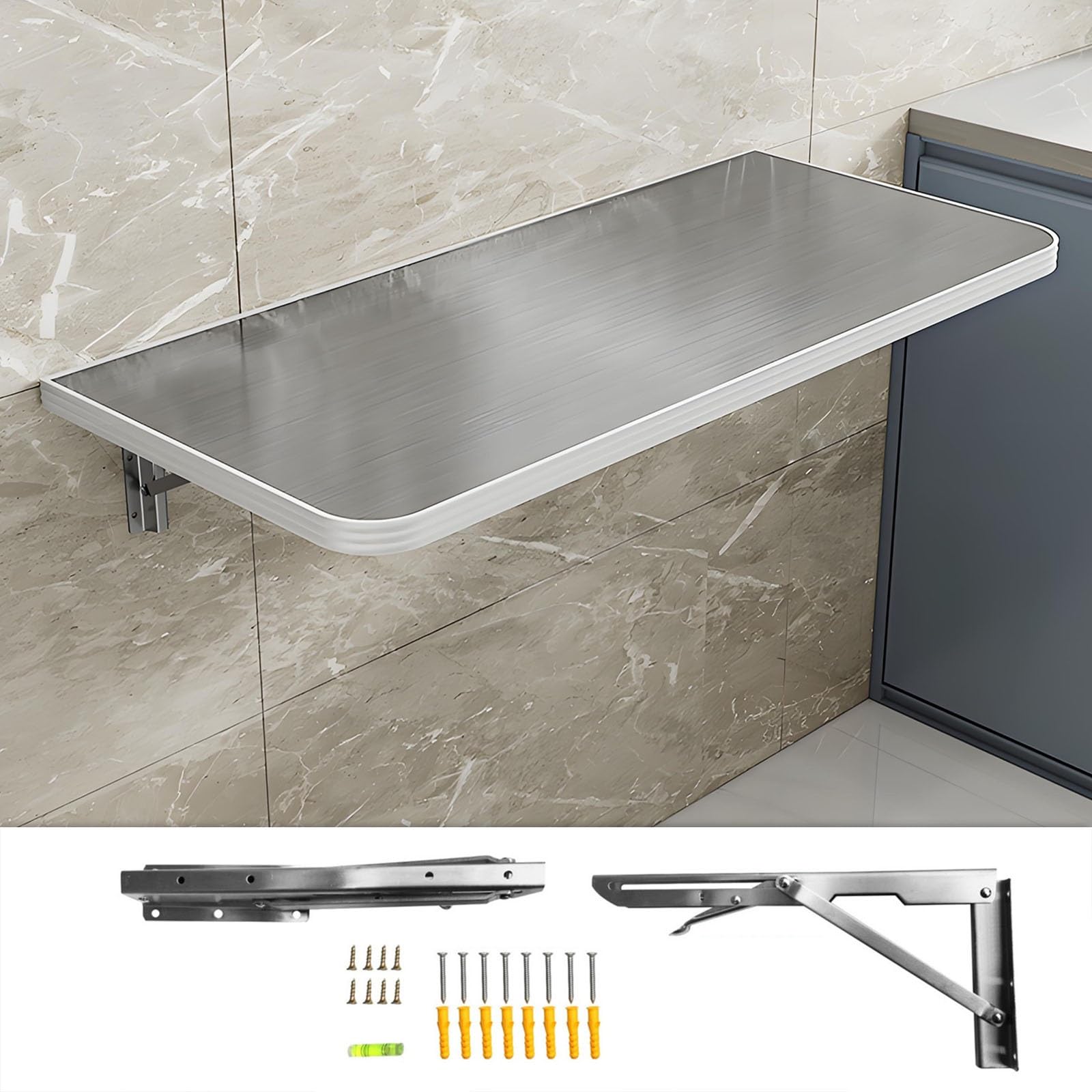 Bureau pliant monté gain de place table rabattable petits espaces