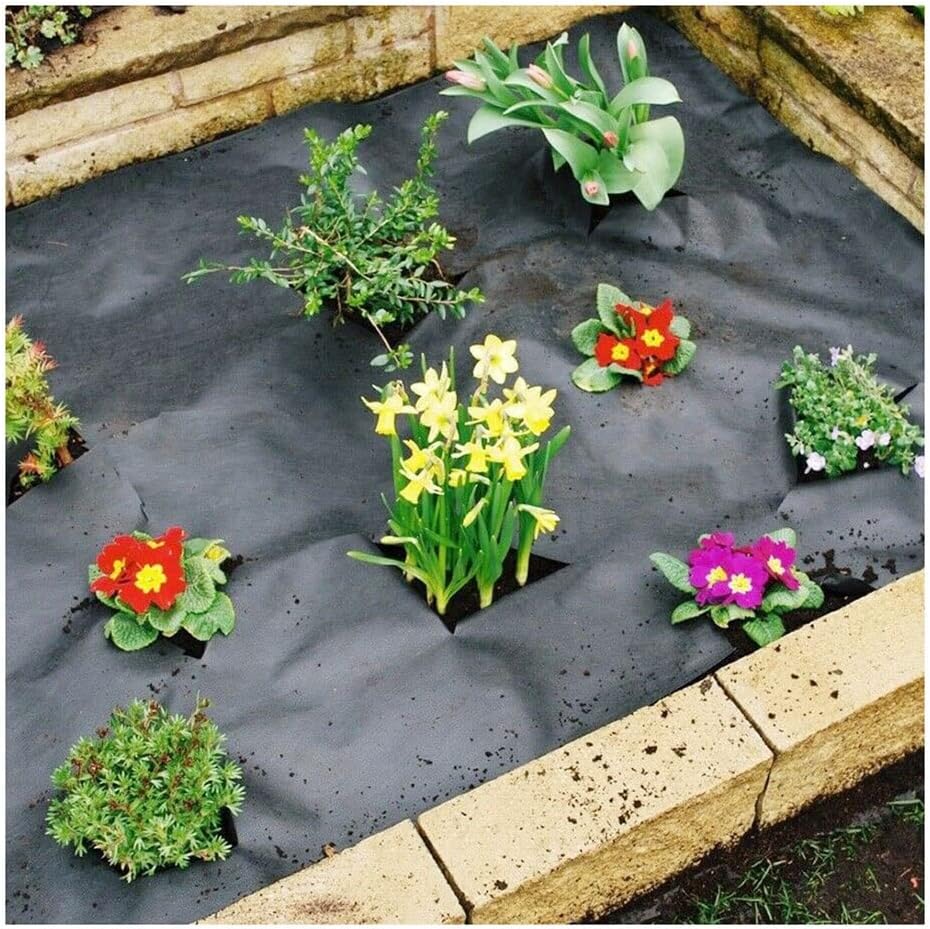 1×20m Ground Cover Breathable Fabric Membrane Landscape Mulch, for Garden Landscape Tool