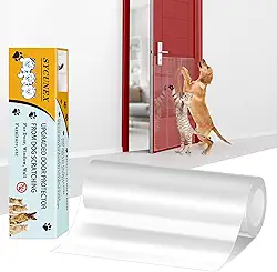 Protetor de porta aprimorado: protetor antiarranhões espesso e transparente - Protetor flexível contra arranhões para animais de estimação para portas, móveis, janelas e paredes, fácil de instalar e