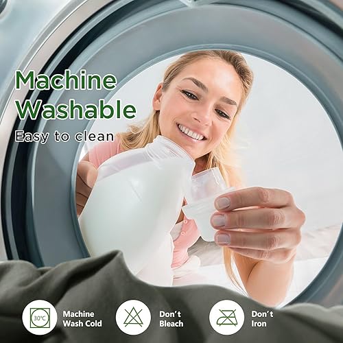 Miniatura 7 de ROKDUK Colchas tamaño King, 3 piezas, peso ligero, 1800 hilos, microfibra suave y transpirable para todas las estaciones, juego de ropa de cama para