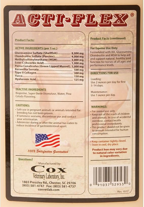COX VETERINARY Acti Flex 4000 Solution 32 oz