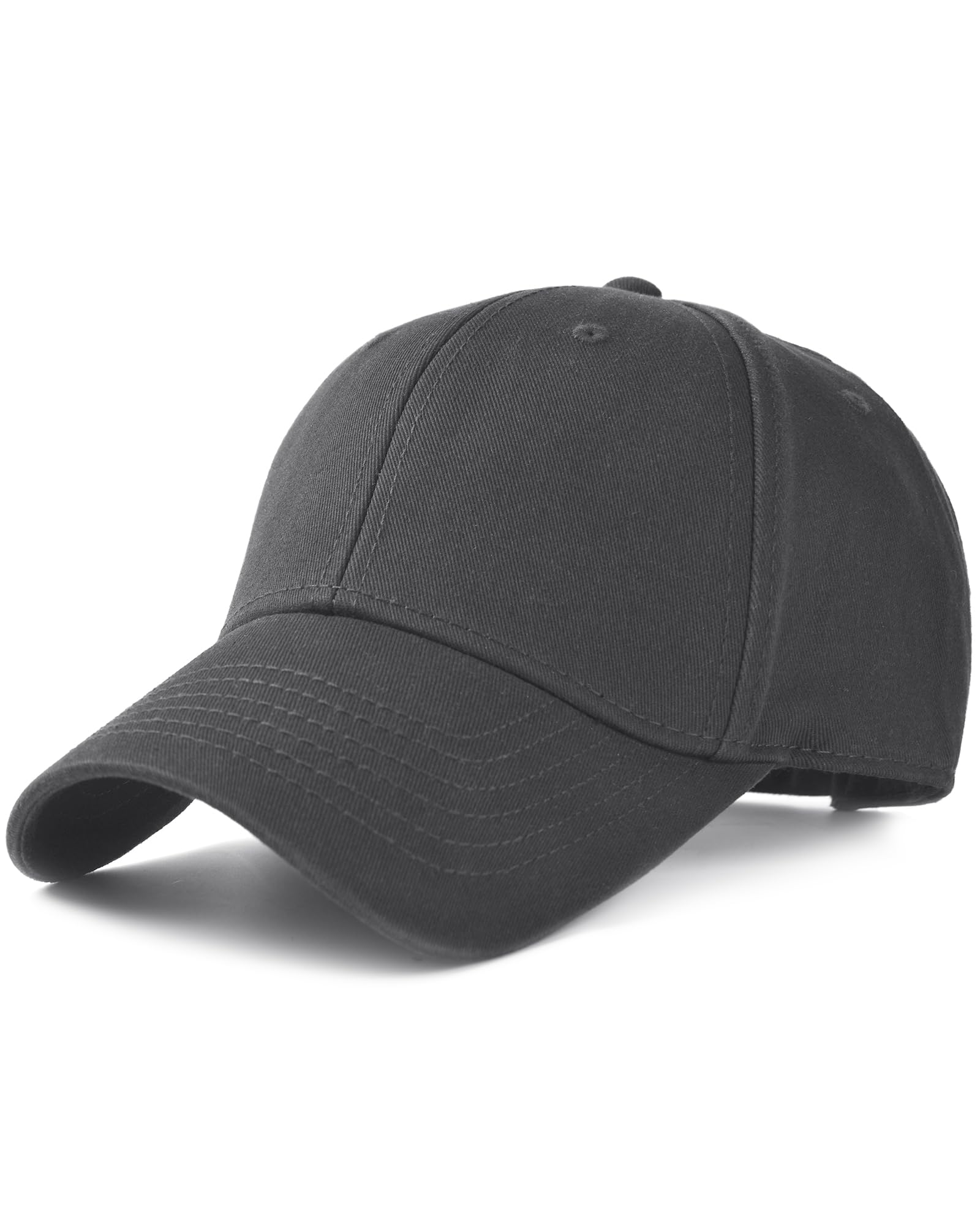 FURTALK Unisex Klassische Basecap Herren und Damen Baumwolle Cap Verstellbare Baseballkappe Grau