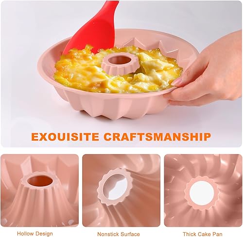 Miniatura 5 de Molde de silicona para tartas en forma de flor, molde antiadherente, molde flexible reutilizable para hornear pasteles, cupcakes y chocolate,