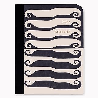 AMÉLIN ARCHIVE 12 Month Agenda Dated January 2025-December 2025, Cloth Bound Monthly Planner (DaDa)
