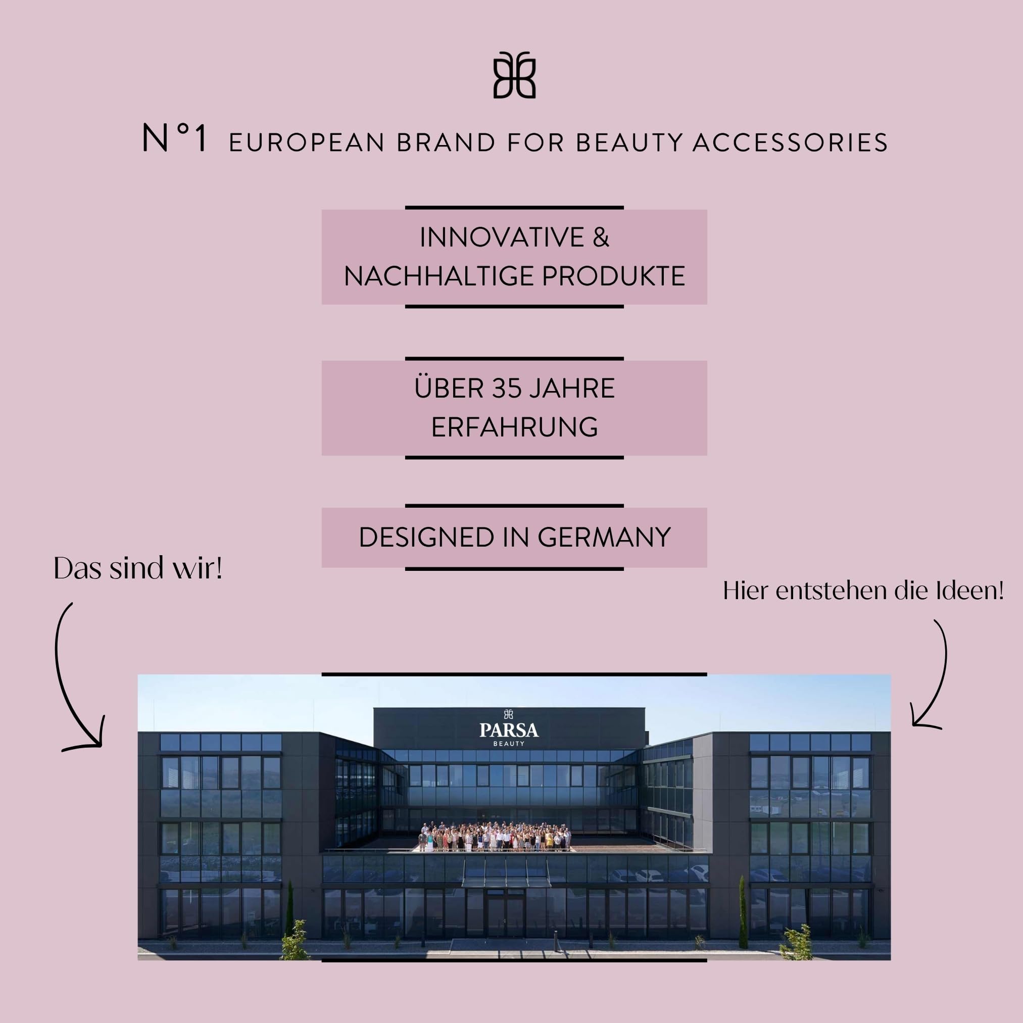 PARSA Beauty LOV.Uszczotka do rozczesywania na mokro i sucho (różowa) – szczotka do włosów z wielofunkcyjnymi nylonowymi pinami