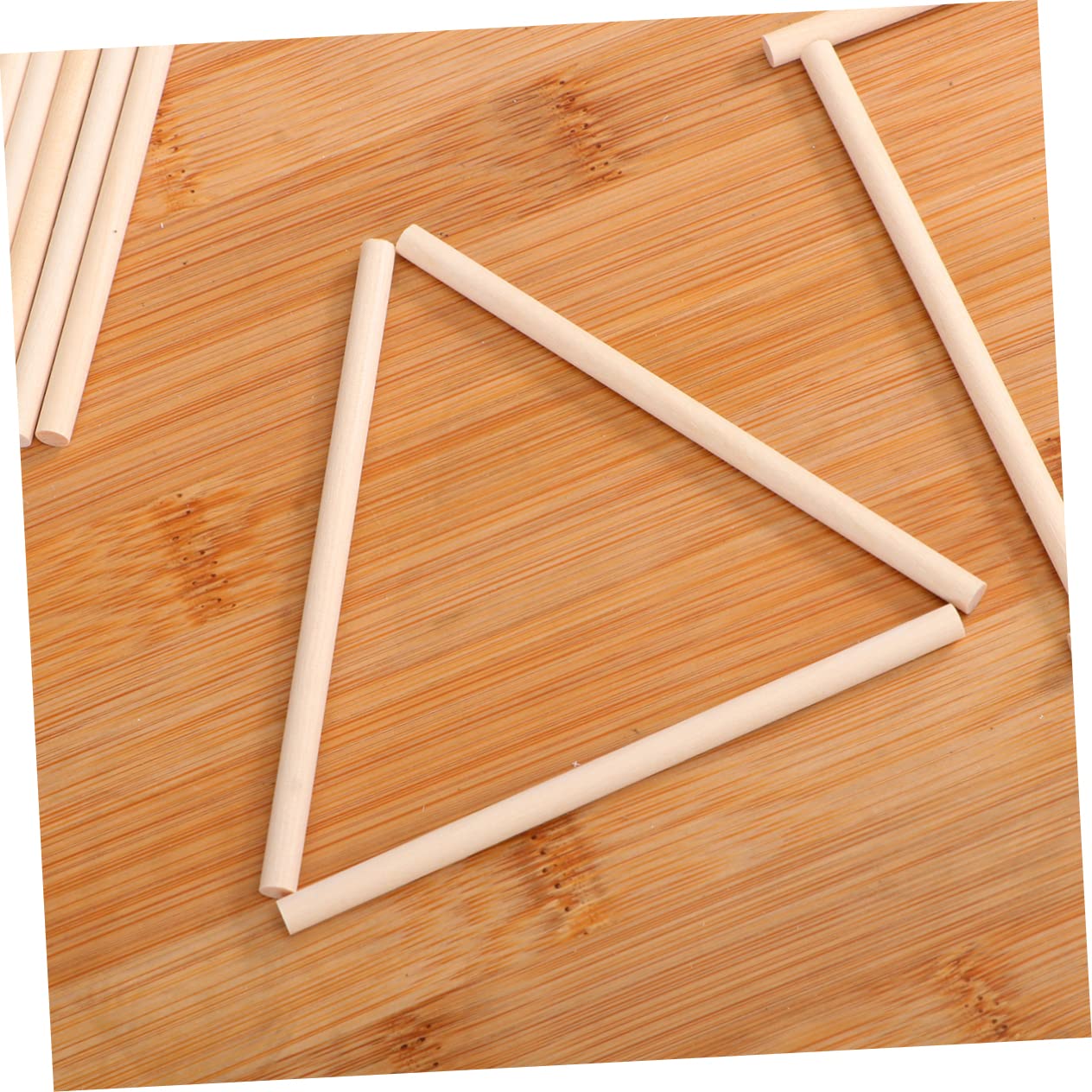 Gadpiparty 100pcs Wooden Round Dowel Rods for Crafting DIY Building Model Making Materials Durable Craft Sticks for Projects Round Dowels