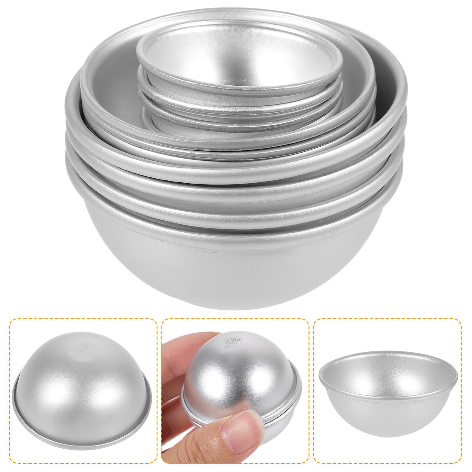 Moule Demi-sphère en Alliage D’aluminium 12 Pièces