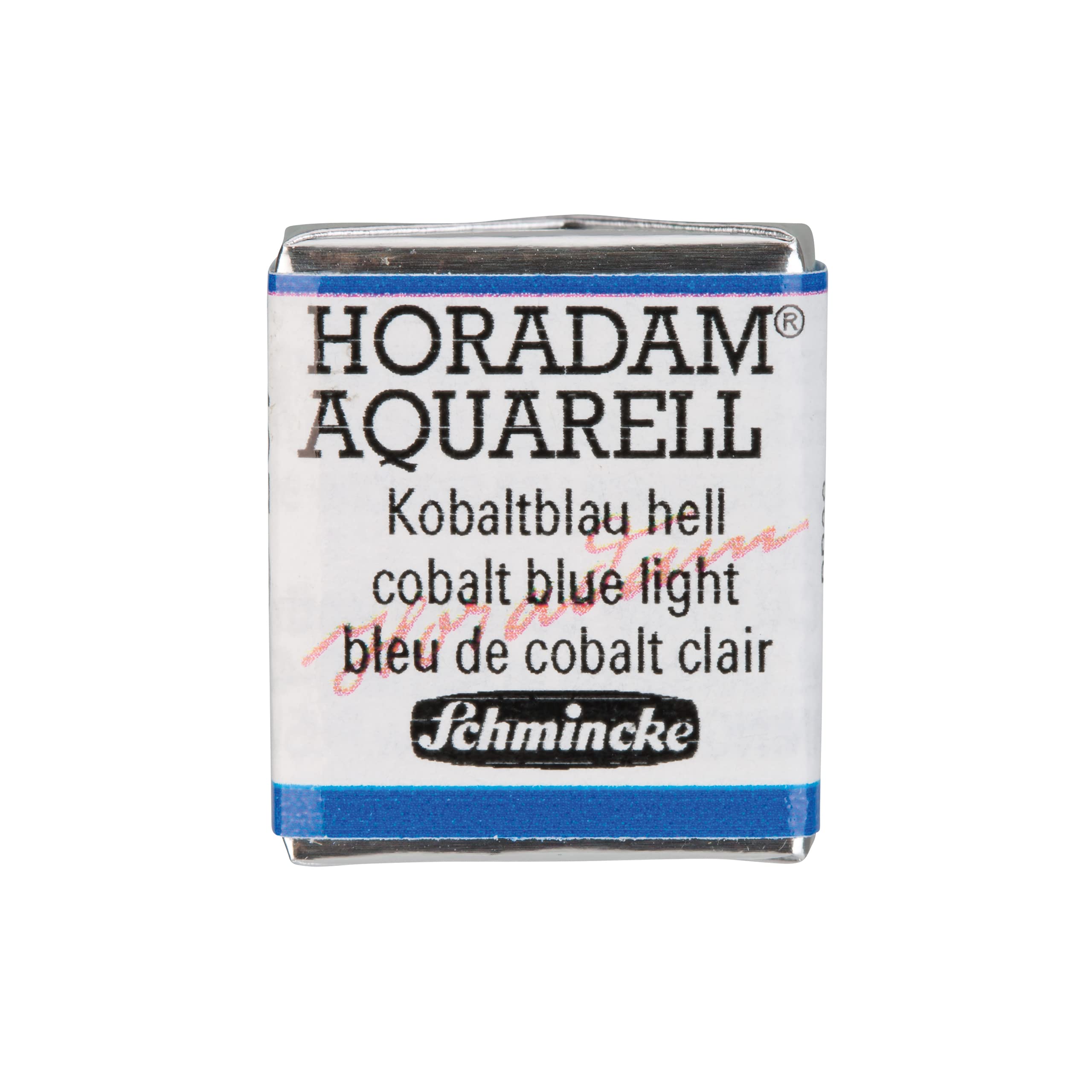 Schmincke - HORADAM® AQUARELL - finest artists' watercolours, 487 Cobalt blue light, 14 487 044, 1/2 pan
