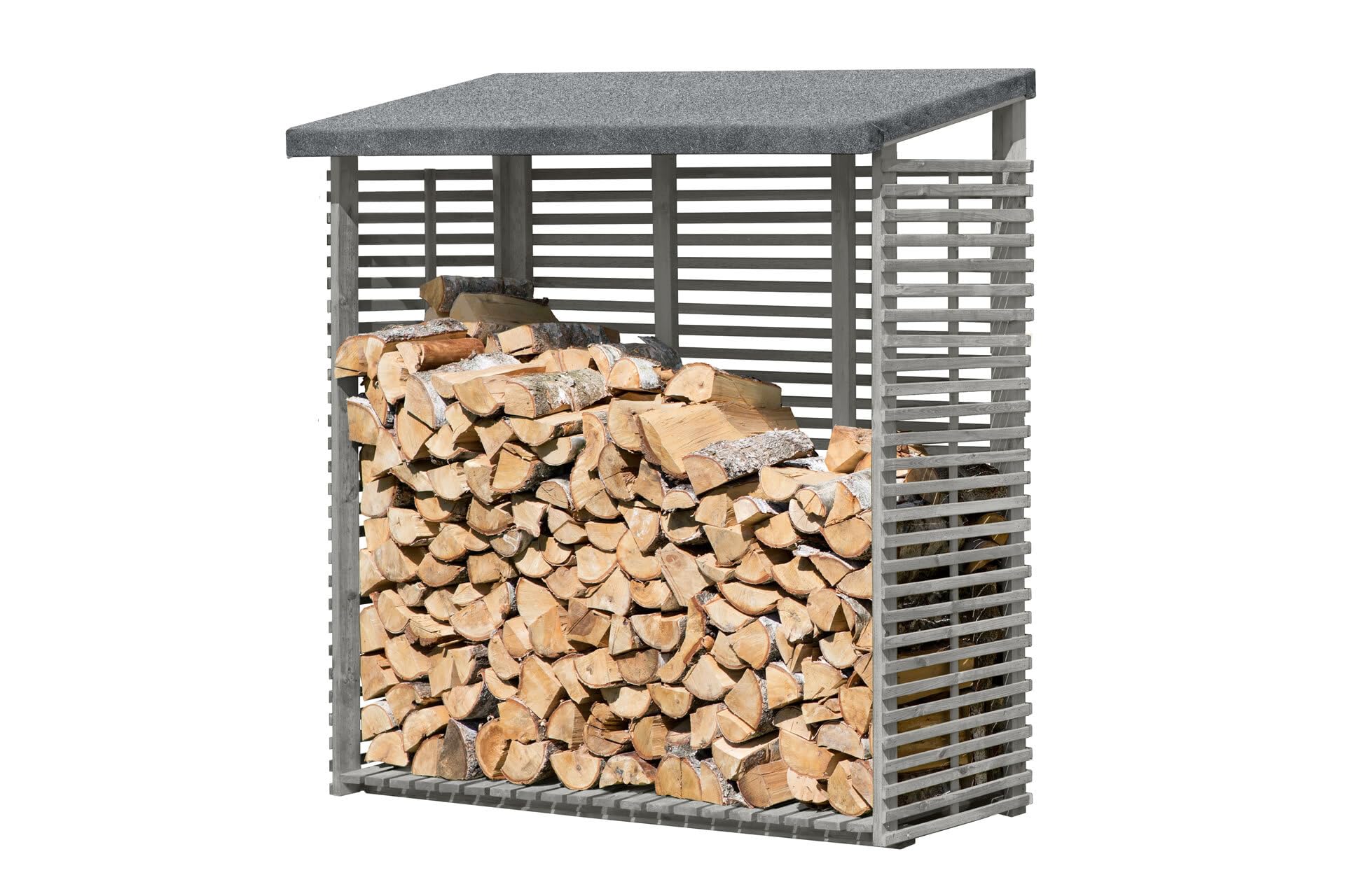 Mega Holz Kaminholzregal für außen mit Rückwand aus imprägniertem Holz 1,8m³ Brennholzlager 188 x 69 x 183 cm Holzunterstand für Kaminholz Perfekte Holzstapelhilfe/Feuerholzregal für den Garten