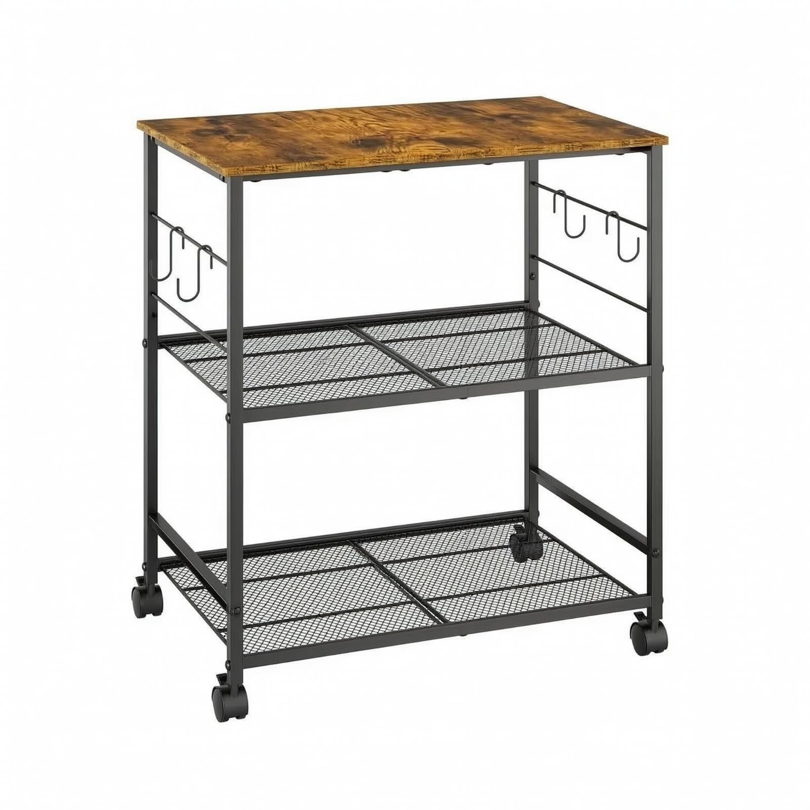 Carrello con Rotelle Portatile Arredo | Salvaspazio Compatto, Carrello con Ruote, Robusto, per ripostiglio