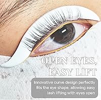 Vista 2 de Libeauty Barras de elevación de pestañas, almohadillas coreanas sin pegamento, diseñadas para levantamiento de pestañas de ojos abiertos, varillas