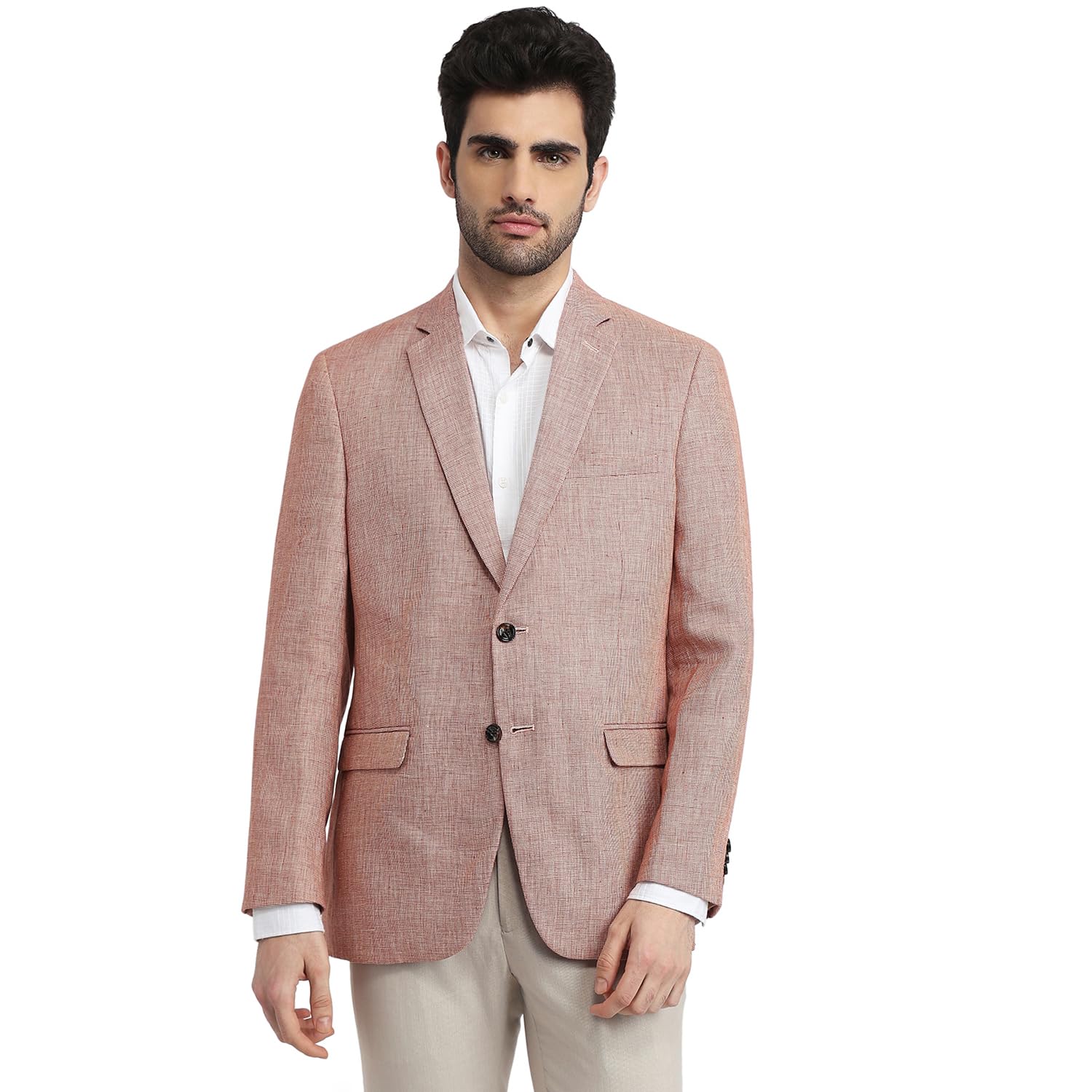 colorplus Contemporary Fit Dark Red Blazer for Men-picture-34
