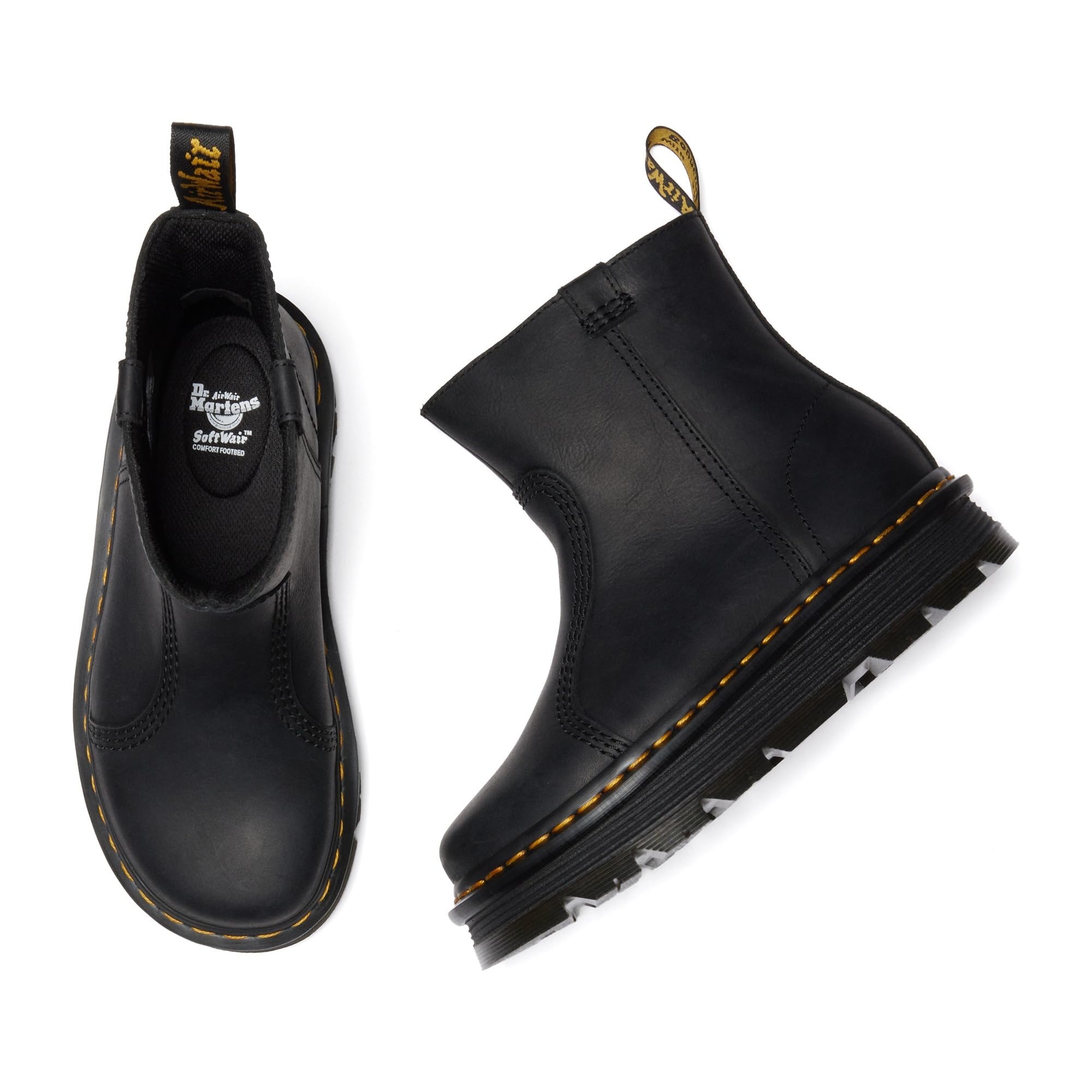 Dr. Martens Zebzag Rigger Black Wyoming PlatformUomo