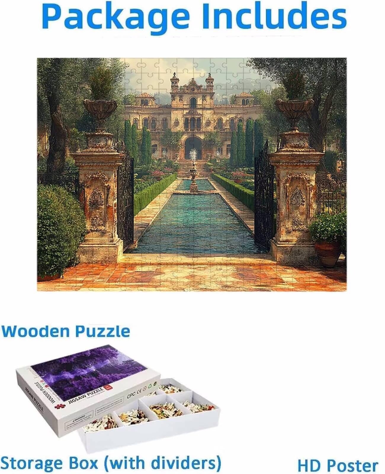 2000 Pezzi di Puzzle, nero architettura 2000 Pezzi di Puzzle per Adulti, Regalo Anniversario, Regalo Natale, Decorazione Della Casa, Prevenzione Della Degenerazione Cerebrale Negli Anziani PjY986 Q-B