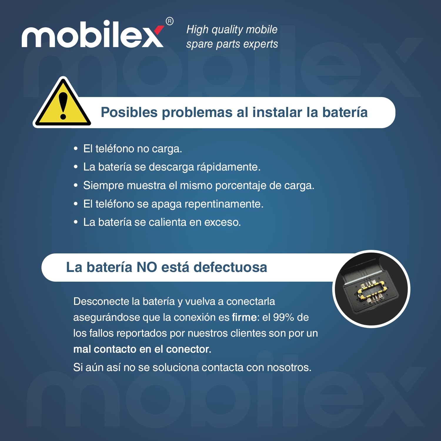 MOBILEX® Batería BN57 para Poco X3 NFC/Poco X3 Pro | Carga Rápida 33W | 5160mAh - OEM | Interna Repuesto con Adhesivo | Capacidad Original