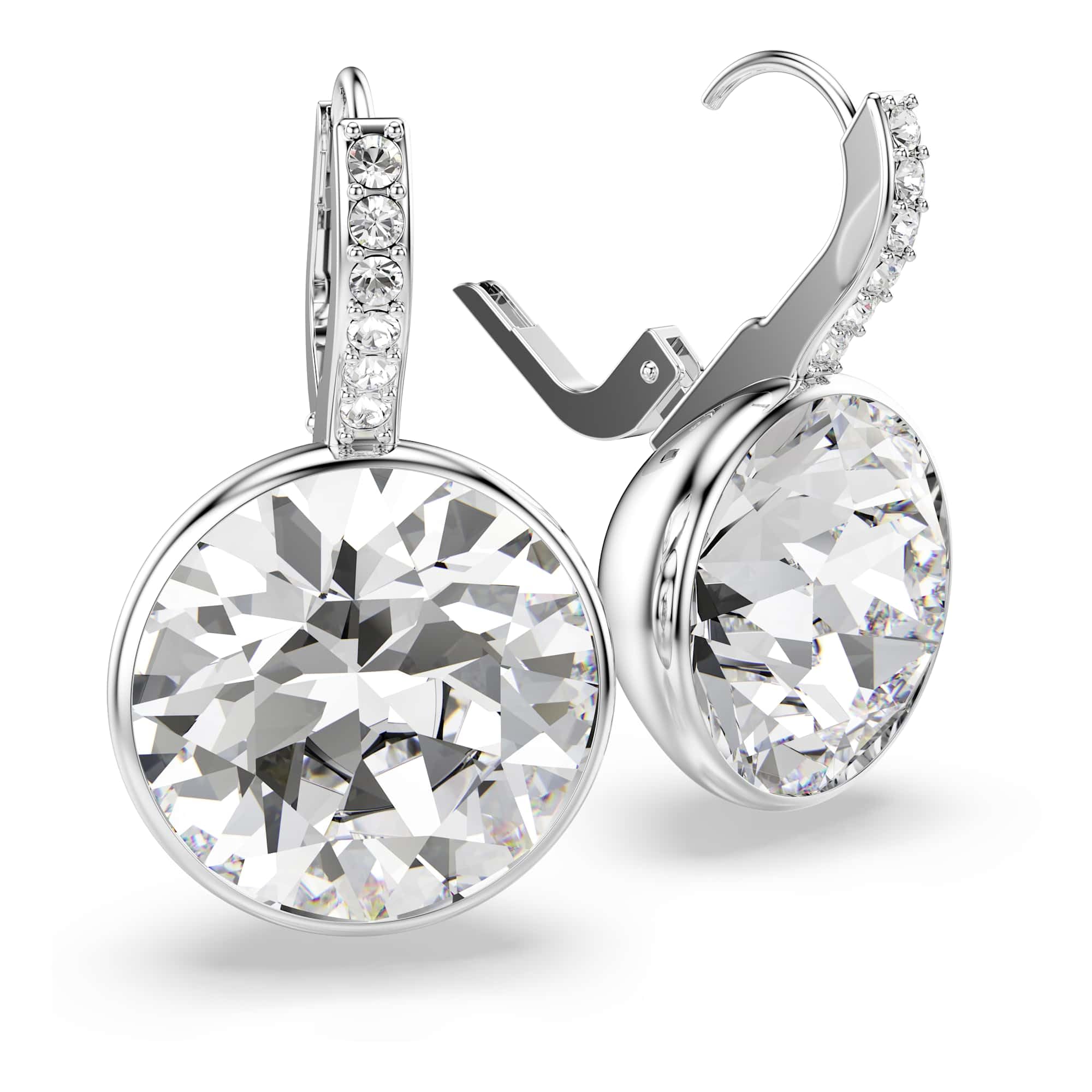 Swarovski Millenia Collezione boucles d'oreilles pendantes, taille ronde, blanc, plaqué rhodium