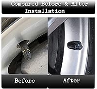 Vista 34 de Tapas de vástago de válvula de neumático de automóvil, 4 tapas universales para válvulas de aire de neumáticos, tapas de válvulas de neumáticos