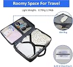 Sac à dos pour ordinateur portable de voyage, Airplane Valise de sac à dos de voyage approuvée pour hommes Femmes, Collège léger 35l Sac à bagages 15.6 inch Sac à Dos pour ordinateur portable Cadeaux pour les affaires occasionnelles, noir